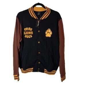 NWT Hot Topic Disney Lion King Pride Rock Lions Varsity Button Front Jacket M